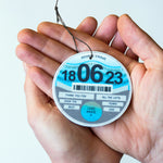 Personalised tax disc to use as a car air freshener