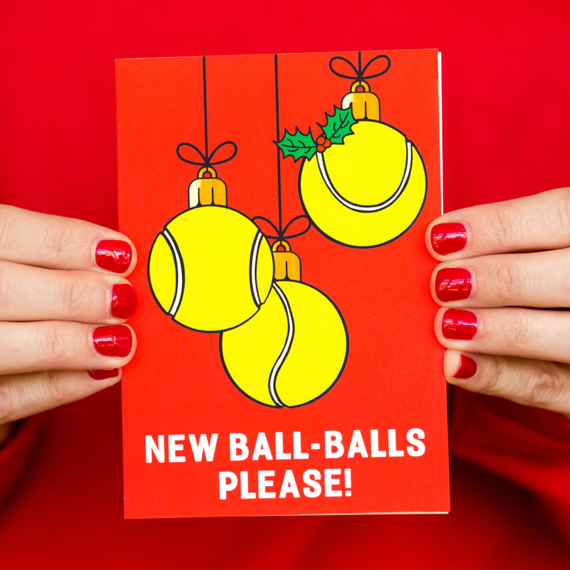 Funny Tennis Christmas Card