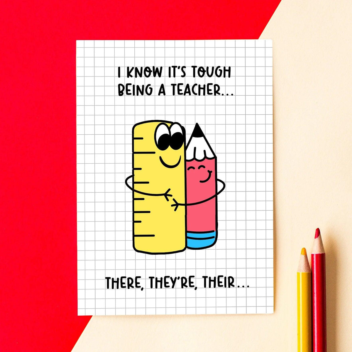 'There, They're, Their' Funny Teacher Card - Of Life & Lemons®