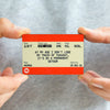 Funny Personalised Train Ticket Fridge Magnet