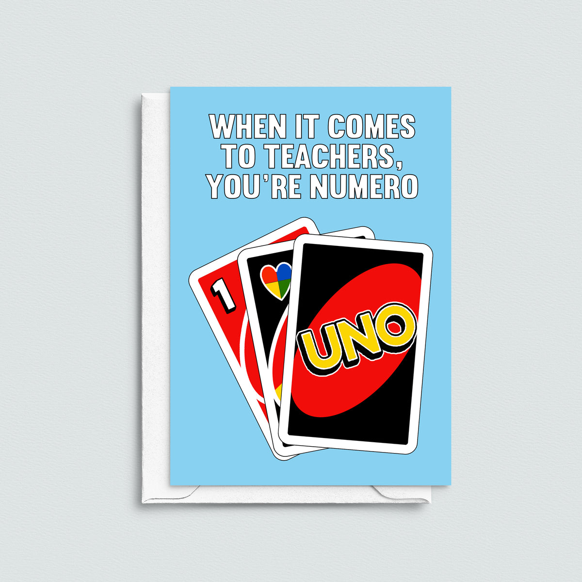 Funny Uno Card For Teacher