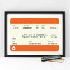 Personalised Train Ticket Birthday Print Train Ticket Prints Of Life & Lemons 