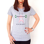 'Gin Bunny' Women's T-Shirt T-Shirt Of Life & Lemons 