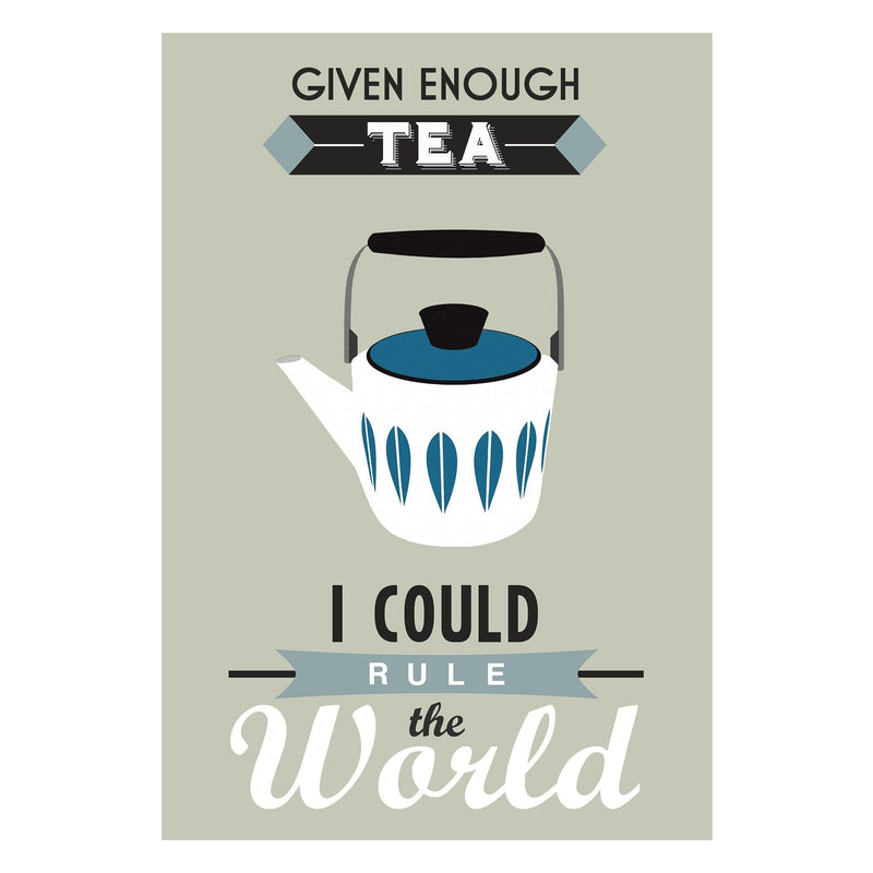 Retro Tea Quote Print General Prints Of Life & Lemons 