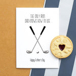 Funny Golf Father's Day Card Cards for Dad Of Life & Lemons 