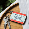 Personalised Family Train Ticket Keyring Personalised Keyring Of Life & Lemons 