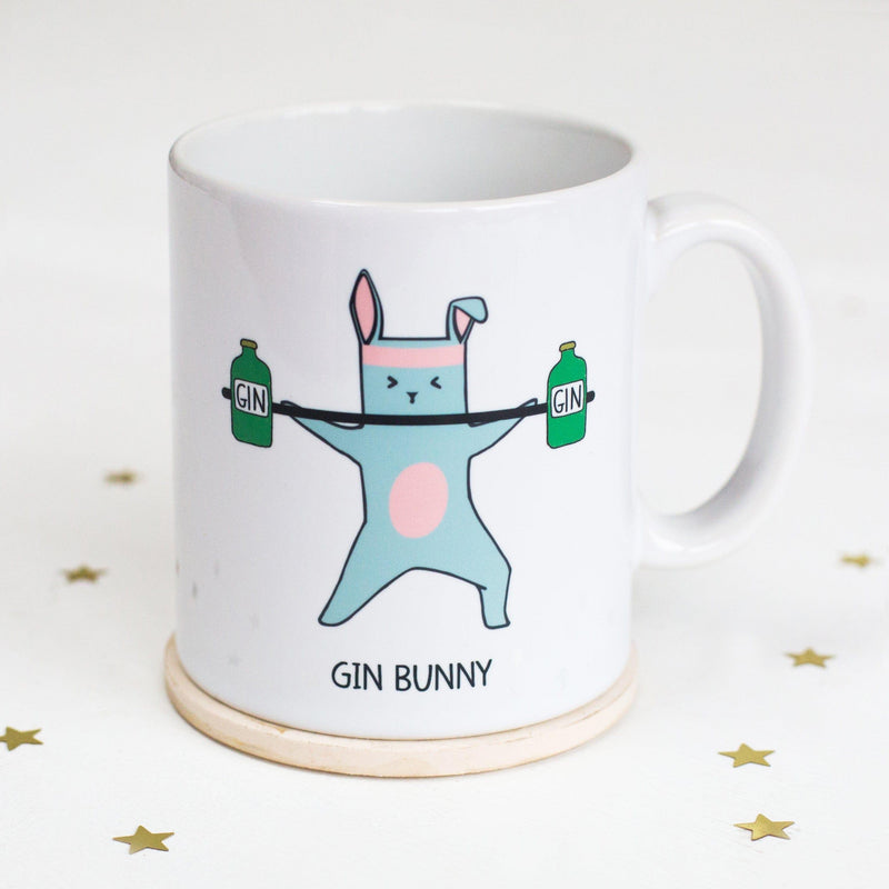 'Gin Bunny' Gin Mug Mug Of Life & Lemons 