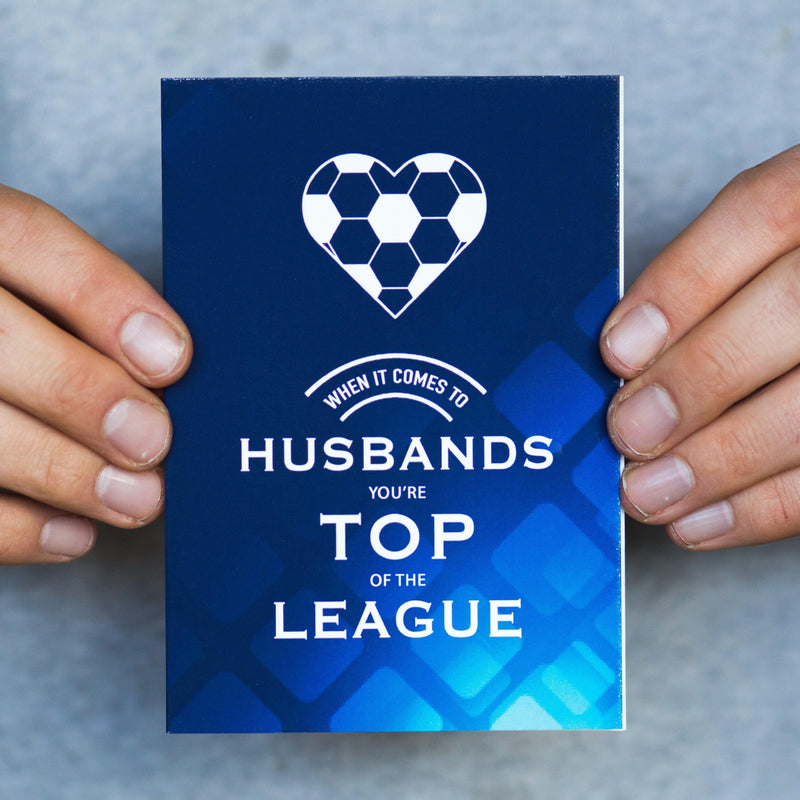 Football Valentine's Card for Husband Cards for your Other Half Of Life & Lemons 