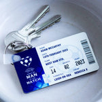 'Man Of The Match' Personalised Football Keyring Personalised Keyring Of Life & Lemons 