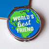 'World's Best Friend' Compact Mirror Compact Mirror Of Life & Lemons® 