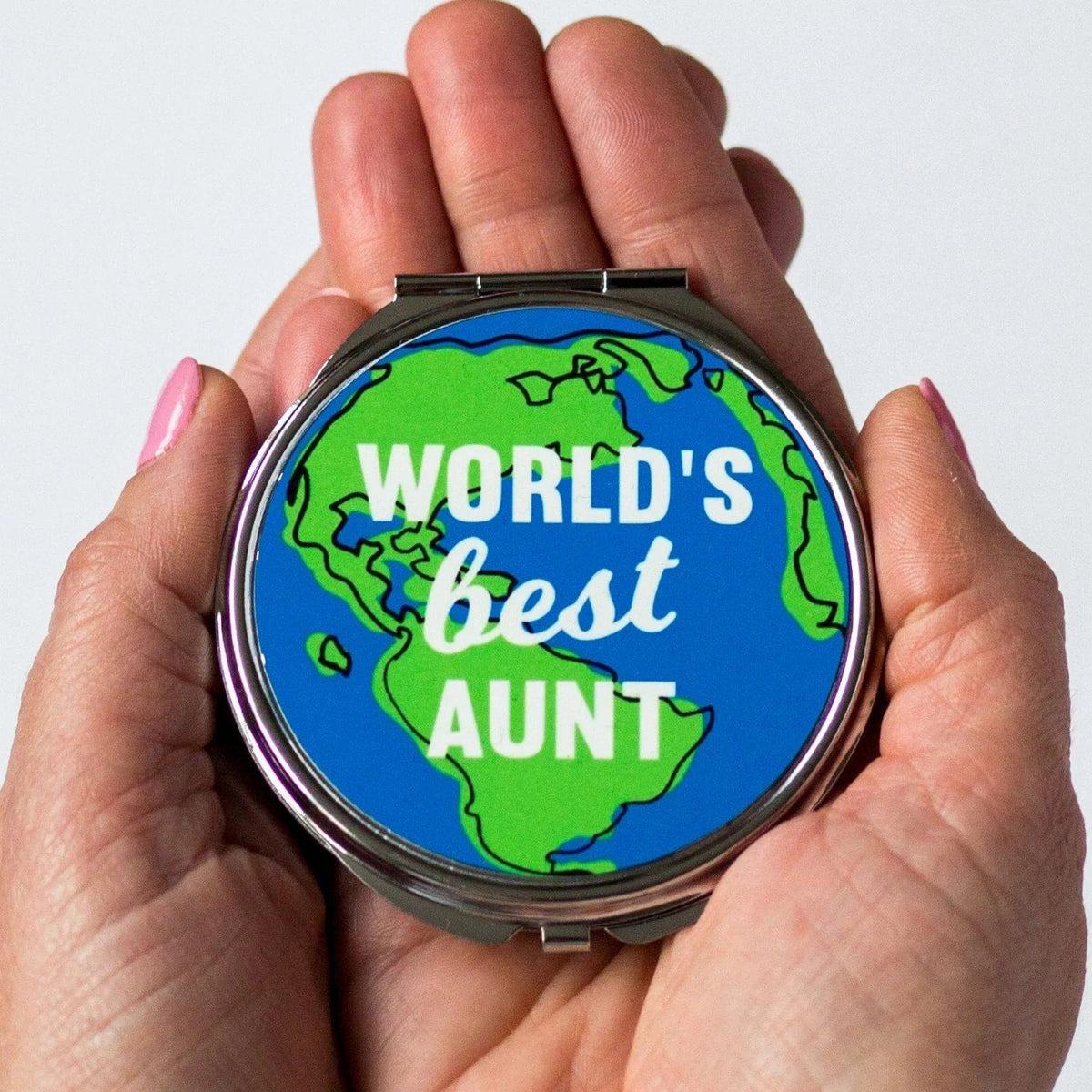 'World's Best Aunt' Compact Mirror Compact Mirror Of Life & Lemons® 