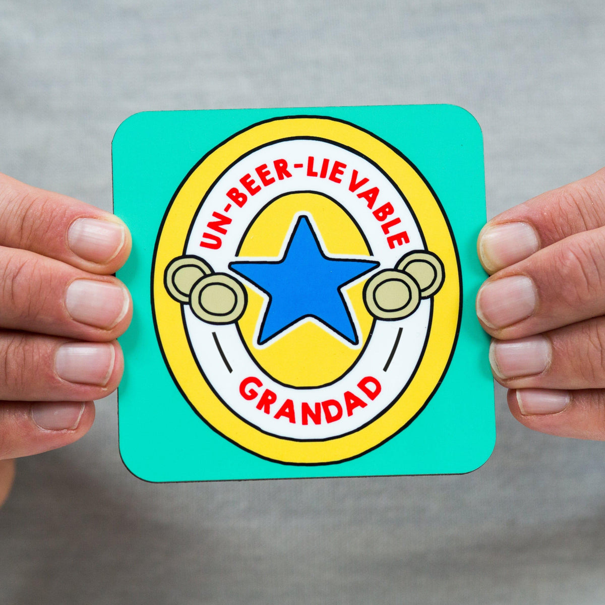 Funny Beer Mat Style Coaster for Grandad Coaster Of Life & Lemons® 