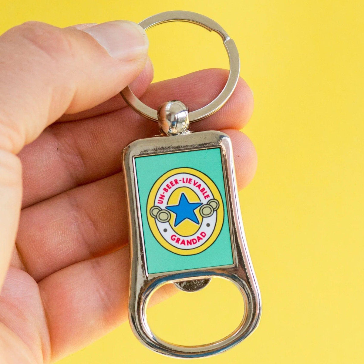 Bottle Opener Keyring Gift for Grandad Keyring Of Life & Lemons 