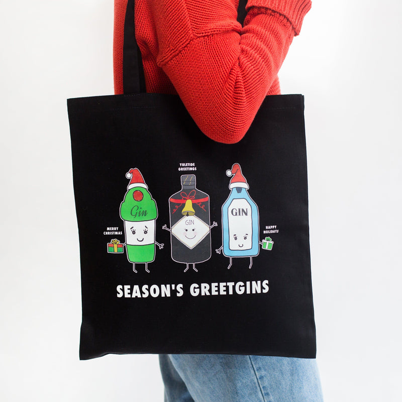 Funny Gin Christmas Tote Bag Tote Bag Of Life & Lemons 