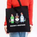 Funny Gin Christmas Tote Bag Tote Bag Of Life & Lemons 