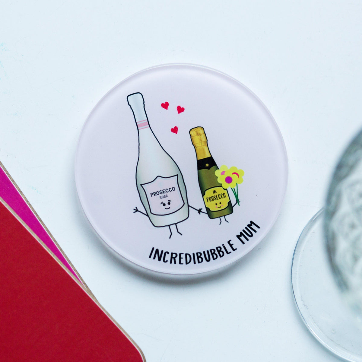 Funny Prosecco Coaster for Mum Coaster Of Life & Lemons® 