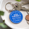 Personalised Blue Plaque Keyring for Teacher Personalised Keyring Of Life & Lemons 