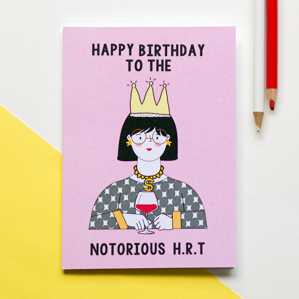 'Notorious H.R.T' Funny Menopause Birthday Card Birthday Cards Of Life & Lemons 