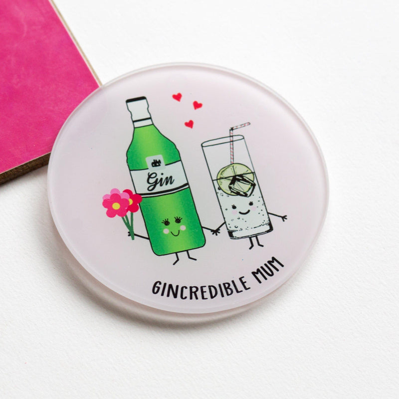 Funny Gin Coaster for Mum Coaster Of Life & Lemons® 