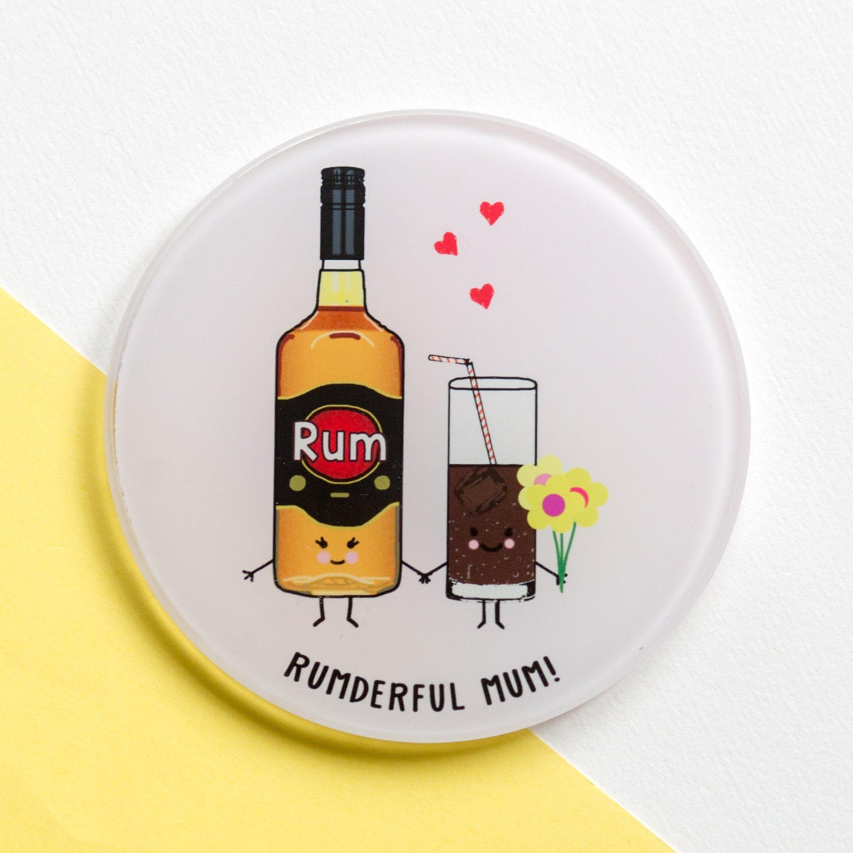 Funny Rum Coaster for Mum Coaster Of Life & Lemons® 