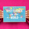 'Best Teacher in the World' Card Cards for Teachers Of Life & Lemons 