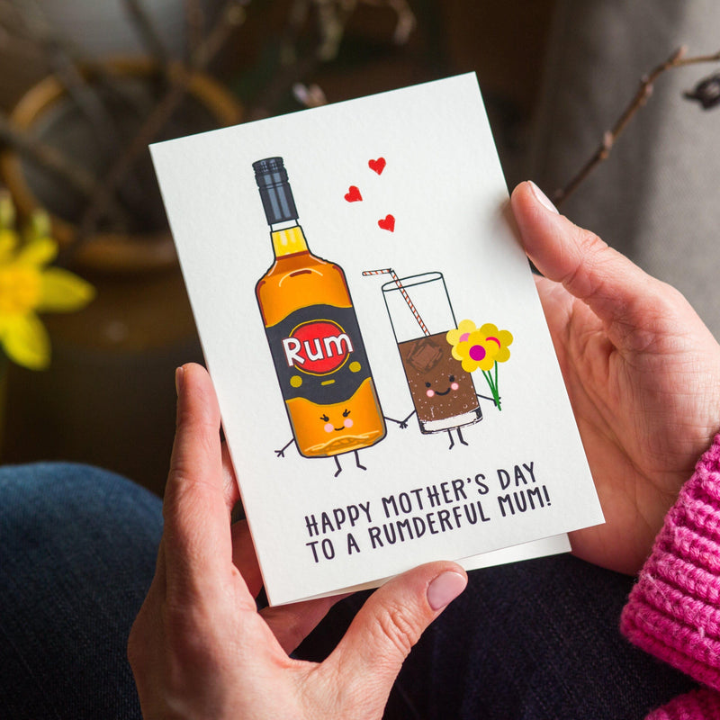 Funny Rum Mother's Day Card Cards for Mum Of Life & Lemons 