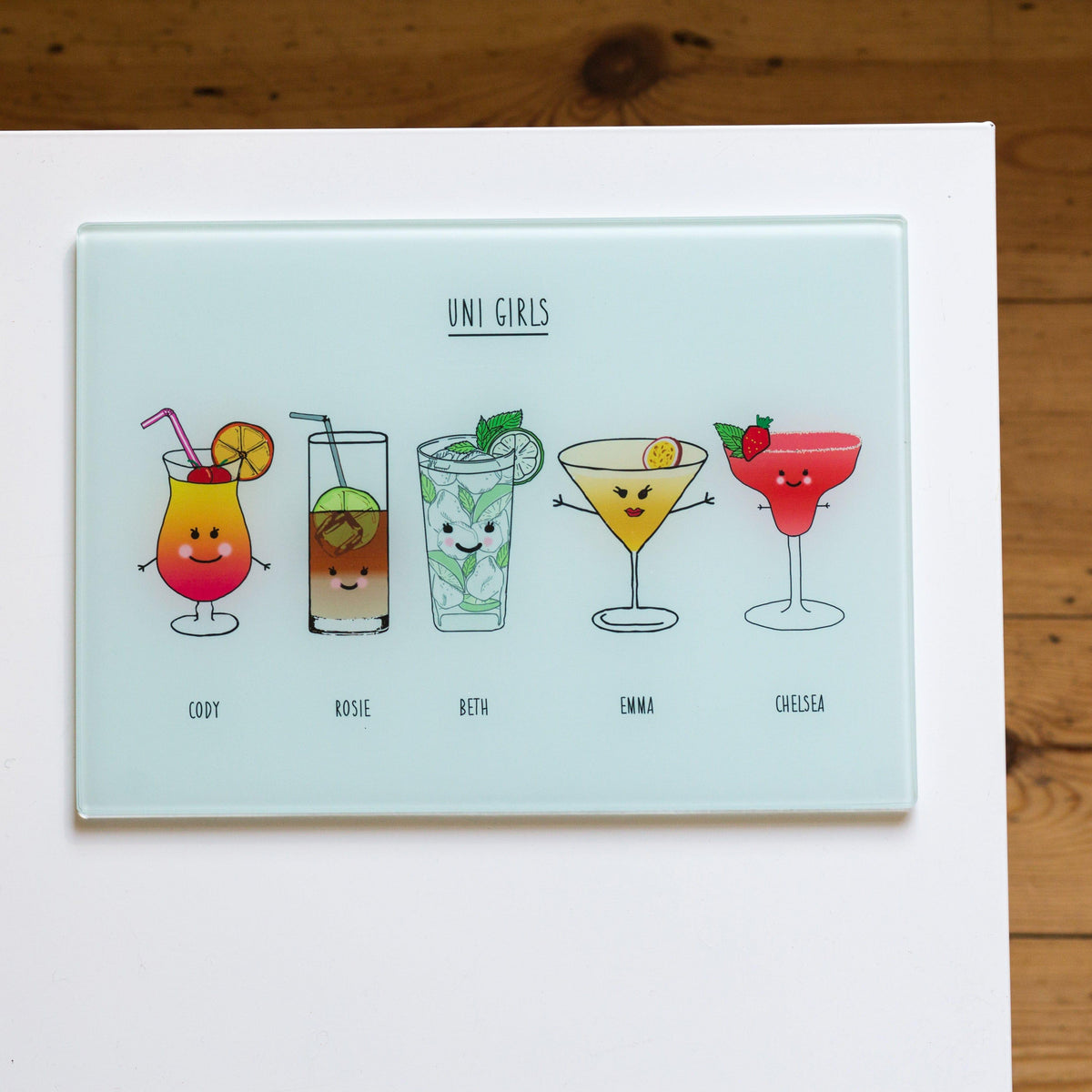 Personalised Chopping Board Gift for Friends Chopping Boards Of Life & Lemons® 