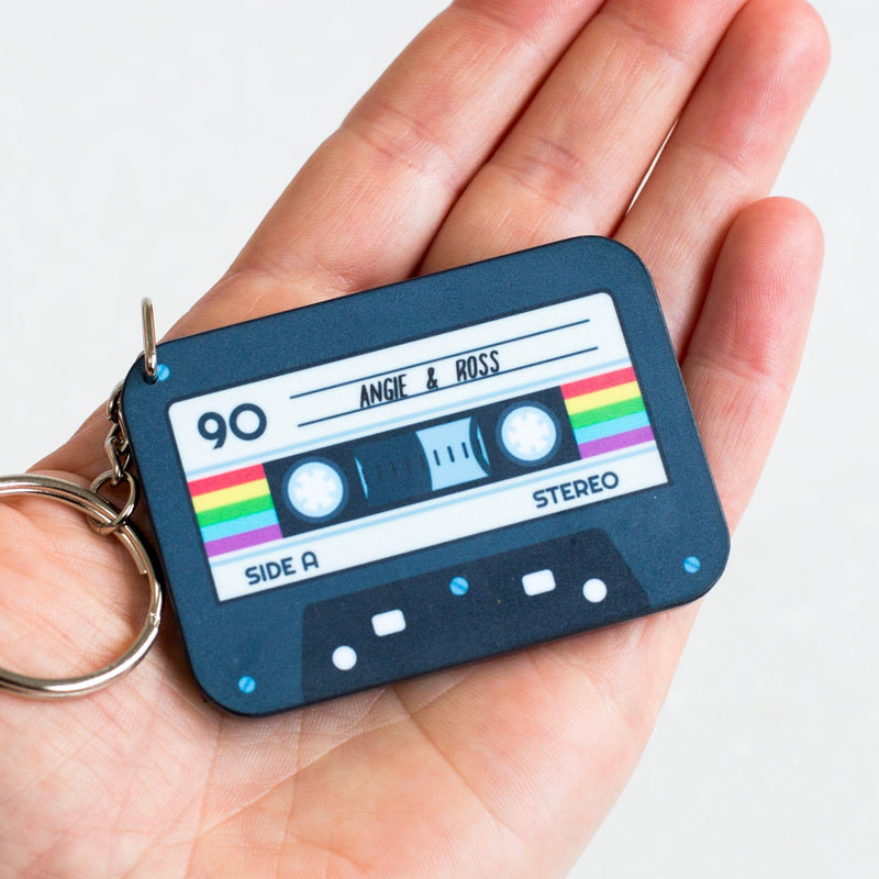 Personalised Cassette Tape Keyring Personalised Keyring Of Life & Lemons 