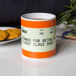 Personalised Train Ticket Mug for Dad Personalised Mug Of Life & Lemons 