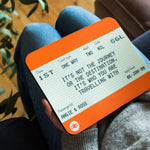 Personalised Train Ticket Mouse Mat Mouse Mat Of Life & Lemons® 