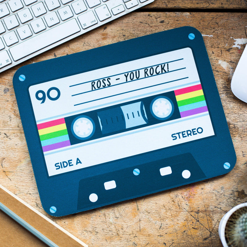 Personalised Cassette Tape Mouse Mat Mouse Mat Of Life & Lemons® 