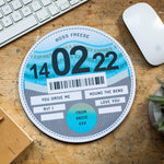 Personalised Tax Disc Mouse Mat Mouse Mat Of Life & Lemons® 