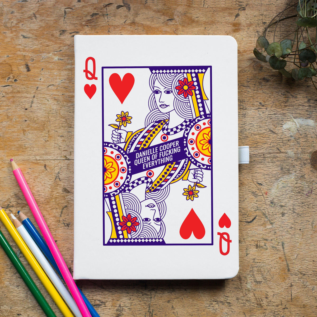 'Queen of F*****g Everything' Personalised Notebook Notebook Of Life & Lemons 