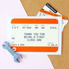 Personalised Train Ticket Father's Day Card Cards for Dad Of Life & Lemons 