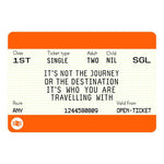 Personalised Train Ticket Print Train Ticket Prints Of Life & Lemons 