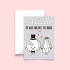 'Meant to Brie' Funny Cheese Wedding Card Cards for your Other Half Of Life & Lemons 