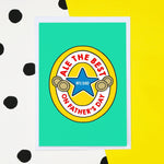 'Ale The Best' Beer Label Father's Day Card Cards for Dad Of Life & Lemons 