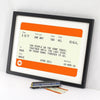 Personalised Train Ticket Anniversary Print Train Ticket Prints Of Life & Lemons 