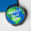 'World's Best Aunt' Compact Mirror Compact Mirror Of Life & Lemons® 