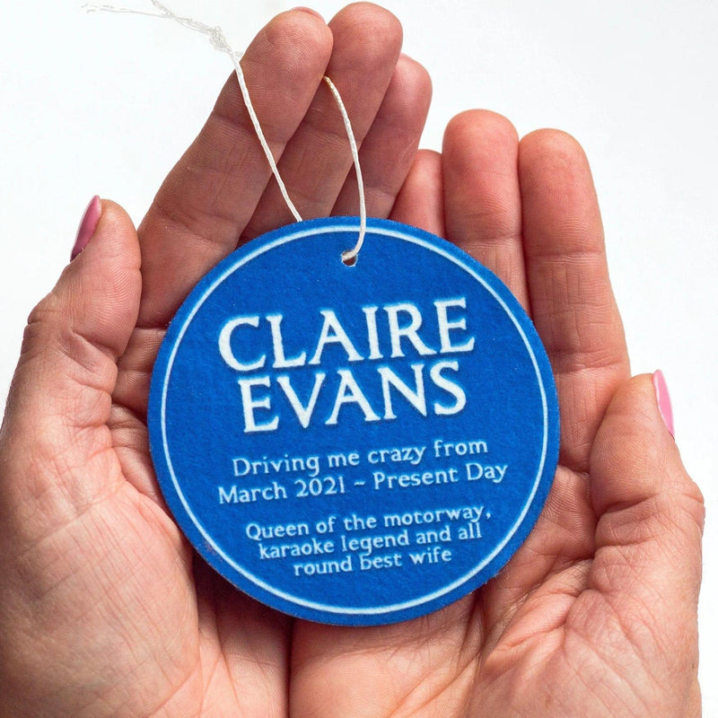 Gift someone their very own English Heritage blye plaque with special things about them