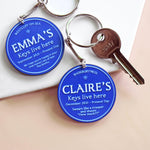 Personalised Blue Plaque Keyring Personalised Keyring Of Life & Lemons 