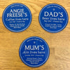 Personalised 'Blue Plaque' Glass Coaster for Dad Coaster Of Life & Lemons® 