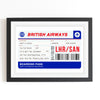 Personalised Boarding Pass Print Personalised Prints Of Life & Lemons 