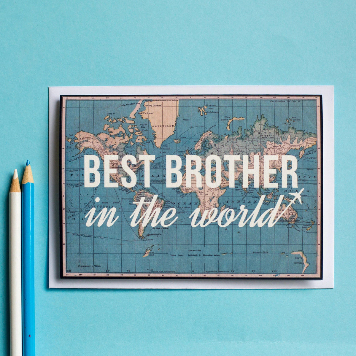 'Best Brother In The World' Card for Brother Greeting Card Of Life & Lemons 