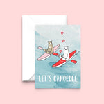 Funny Canoe Valentine's Card Cards for your Other Half Of Life & Lemons 