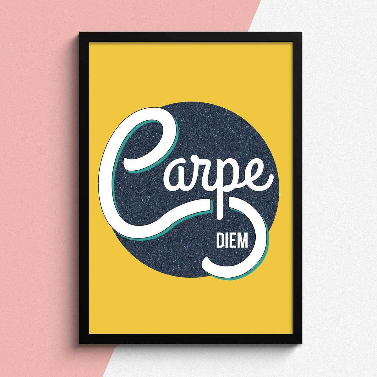 'Carpe Diem' Print Typographic Collection Of Life & Lemons 