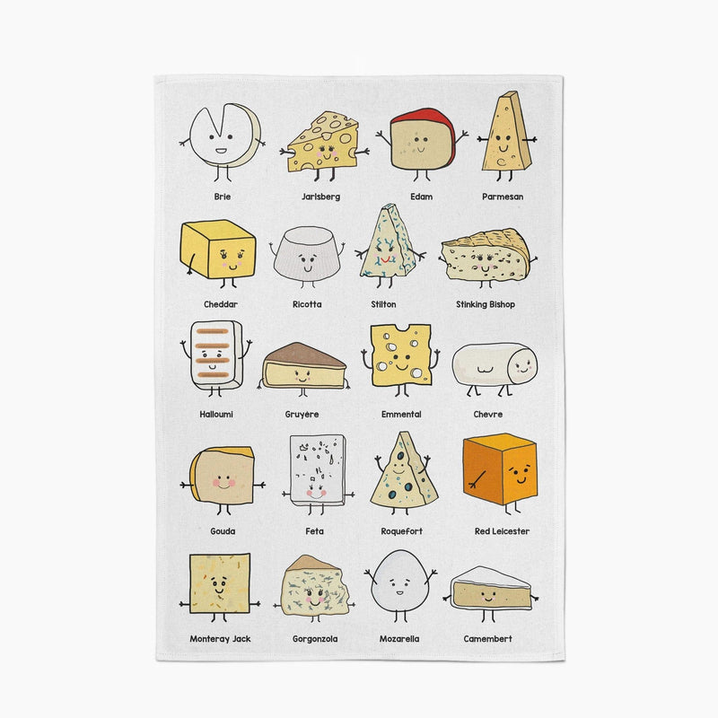 Cheese Lover Tea Towel Tea Towel Of Life & Lemons 