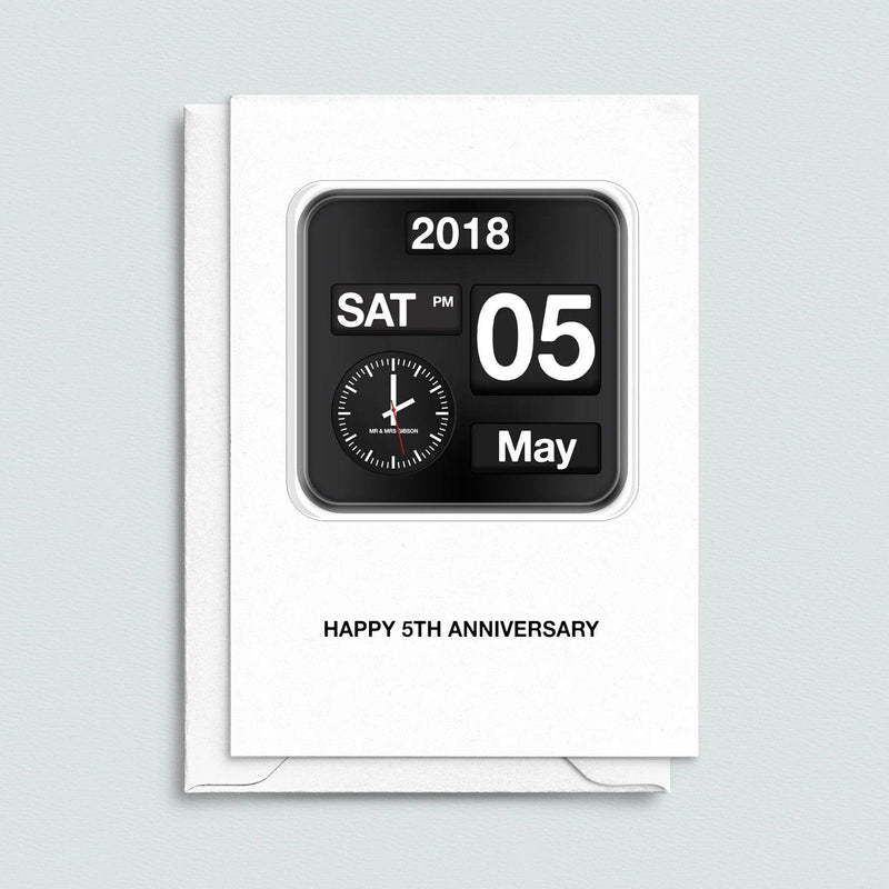 Personalised Anniversary Card