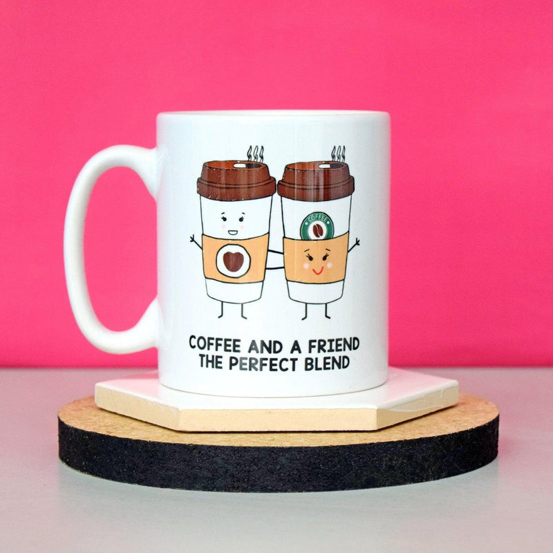 'Coffee And A Friend' Mug Mug Of Life & Lemons 