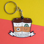 'Coffee and a Friend' Keyring Keyring Of Life & Lemons 